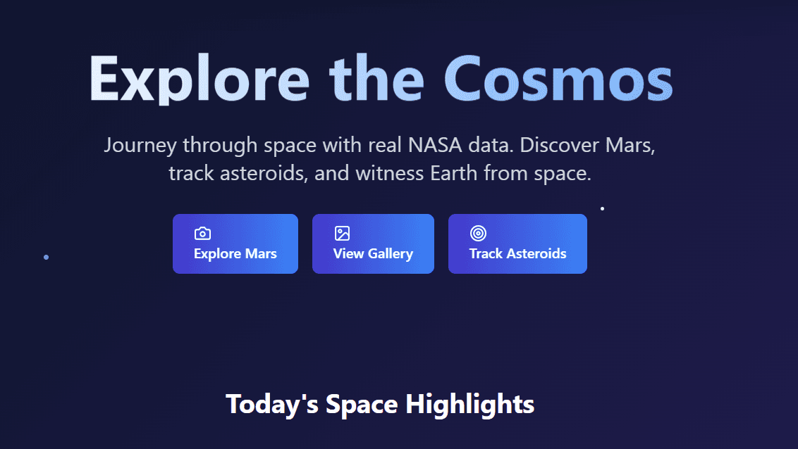 Space Explorer - NASA API Dashboard